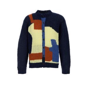 Bode Men Multicolor Alpaca Blend Chapeau Cardigan